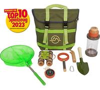 small foot Sac à Dos Discover, Jouet d'extérieur pour Les Excursions dans la Nature, dès 3 Ans, 12336, Argent