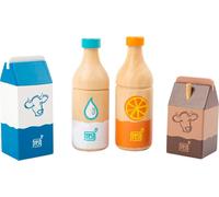 small foot Set de Boissons Fresh, en Bois, Jeux de rôle, Accessoires Boutique marchande, 4 pcs, âge 3+, 11438