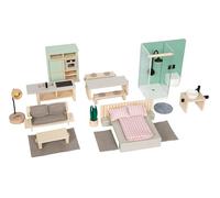 Small Foot Set de Meubles pour Maison de poupées, Ensemble de Meubles Riche en détails, à partir de 3 Ans, 12818