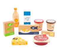 small foot Set de Produits Frais et surgelés, en Bois, Jeu de rôle, Accessoires pour Boutique marchande et Cuisine Jouets, 11441