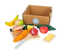 Small Foot - Set de repas en bois à découper et à jouer, 24dlg.
