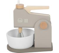 Small Foot Set mixeur Gris « Tasty » en Bois, Robot de Cuisine 2 en 1, à partir de 3 Ans, 12679, Coloré, Kind-Size