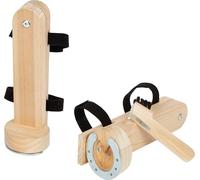 Small Foot Set Nettoyage de Sabots, Accessoires en Bois, Lot de 2 avec Fer à Cheval et grattoir à Sabot, à partir de 3 Ans, 12797