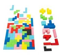 Small Foot 11403 Puzzle en Bois, 114 Pièces, Jeu Éducatif avec Motifs Géométriques, À partir de 3 Ans