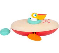 Small Foot - Small Foot - Badspeelgoed Houten Kano Pelikaan Opwindbaar NEUF