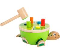Small Foot Design – Jeu de martèlement – Tape sur la Tortue – en bois vert – à partir de 18 mois