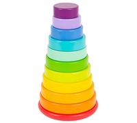 Small Foot Tour d'empilage Jeu d'encastrement Arc-en-Ciel, 12 Mois et Plus, 11794