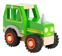 Small Foot Design Tracteur en bois pour enfants dès 18 mois, certifié FSC® 100% – Vert
