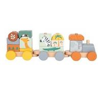 Small Foot train safari junior 12 x 7 cm bois 16 pièces Multicolore G