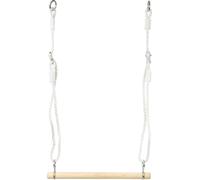 small foot Trapèze en bois, avec cordes réglables en longueur, peut aussi servir de barre de gymnastique ou de balançoire, intérieur & extérieur, 11586