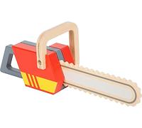 Small Foot Design Tronçonneuse en bois 12362 – Jouet de rôle pompier avec son, dès 3 ans