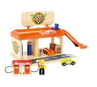 Small Foot World 10799 Garage avec station-service, 13 pièces (1 set)