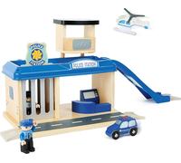 Small Foot World 10899 Poste de police avec accessoires, 12 pièces (1 set)