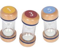 small foot Zandloperset "Educate" van beukenhout, 3-delige set met 1-, 3- en 5-m