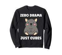 Small Funny Wombats Animals Zero Drama Just Cubes Wombat Sweatshirt