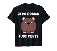 Small Funny Wombats Animals Zero Drama Just Cubes Wombat T-Shirt