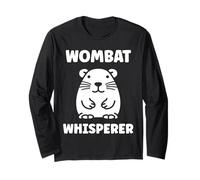 Small Funny Wombats Minimalist Animals Whisperer Wombat Manche Longue