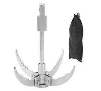 Small Grappling Hook Folding Claw 4 Claw Grappling Hook Stainless Steel Outdoor Survival Gear for Outdoor Camping Hiking Tree Rock Mountain Climbing