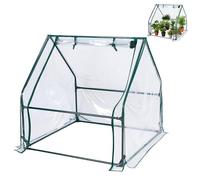 Small Greenhouse, Heavy Duty Zippered Door and Duty Frost Protection, Portable Greenhouse Tent for Outdoors, Clear Tent Small , for Patio Home Balcony Garden Urban Apartment (1pc)