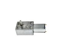 Small High Torque DC Motor 12V, Low RPM Wiper Motor, Dual Axis Self-Locking Gear with Long Shaft, Electric Motor Controller for High Torque Applications(Single Output Shaft,6rpm)