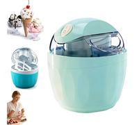 Small Home Mini Ice Cream Maker, 17oz Electric Gelato & Sorbet Machine, DIY Makes Single Serving of Gelato, Frozen Yogurt with Pre-Freezer Bowl, Easy One-Touch Dessert Maker for Families (Green)