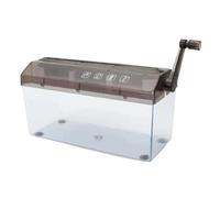 Small Home Shredder - Manual Paper Cutter | Hand-Cranked Document Shredder for Privacy Protection, Ideal for Personal Papers at Home, Office, School, College, Dorm and Apartment Use