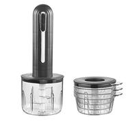 Small Home Use Wireless Electric Meat Grinder, Meat Grinder for Kitchen Mixer, Multi-function kitchen food processor, Garlic mincer (Black)