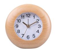 Small Horloge De Bureau Elegant Wood Frame Alarme CHEMINE avec des Chiffres Arabes Et du Bureau