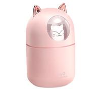 Small Humidifier - 300ML Essential Oil Diffuser Cat Shape | USB Desktop Humidifier With Night Light For Plants, Office, Car, Room, Quiet