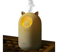 Small Humidifier - 300ML Essential Oil Diffuser Cat Shape | USB Desktop Humidifier With Night Light For Plants, Office, Car, Room, Quiet