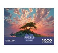 _small_island_with__single_tree_in_the_middle__b7d354e1-d086-4610-99d5-262fe0db5f_1 1000 Pièces Carton Premium Lot De Puzzles Sunset Tree Anti-stress Défi Unique Puzzles Pour Adultes Et Enfants 70x50c