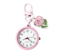 Small Keychain - Portable Glow Pendant | Women Clock Key Chain Bag Charm | Compact Watch Pouch for Phone Wallet Handbag Tote Backpack School Outdoor Daily Travel Office Commuting Gift 3x6.5cm 20g