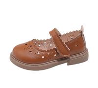 Small Leather Shoes Baby Shoes 1 3 Years Old Spring and Autumn Girls Sandals Baby Shoes, marron, 27 EU