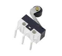 Small Limit Microswitch Car Switch With Scroll Wheel Curved Foot Arc Handle 1Pcs(Left bend of pulley)