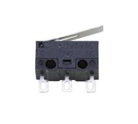 Small Limit Microswitch Car Switch With Scroll Wheel Curved Foot Arc Handle 1Pcs(Square foot 13.5mm)