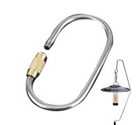 Small Locking Carabiner - Titanium Alloy Screw Lock Key Ring, Climbing Metal Frame Heavy Duty Keyring | Portable Quick Release Keyring For Key Organization, Outdoor Indoor Camping Traveling