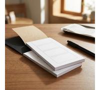 Small Memo Pads Set with Kraft and Black Card Covers, Pocket-sized Lined Scratch Notebooks for Quick Notes and Idea Jotting, Portable Writing Pads for Office and Classroom Use
