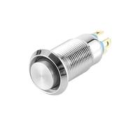 Small metal button switch with high head and two legs, 8mm self-locking, no light, circular power start button switch NWPNLXEA(Self reset,NO-LED_8MM)
