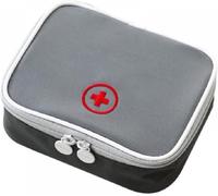 Small Mini First Aid Bag,Empty First Aid Bag,Waterproof Portable Medicine Bag,Portable Empty Pharmacy Case For Charging Pills,Medicine,Dressing 13 X 10 X 4 Cm-Grey