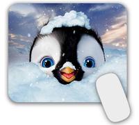 Small Mouse Mat with Motif 24 x 20 cm Small Mouse Mat with Penguin Design