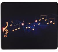 Small Mouse Mat With Motif Musical Mouse Mat Design 24 X 20 Cm Navy Blue Women's Mouse Mat