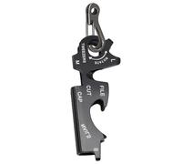 Small multitooll - Mini Keychain Tool, Contrôle en acier, équipement extérieur | Outil de survie multifonction portable 8 en 1 avec construction de rouille pour la randonnée