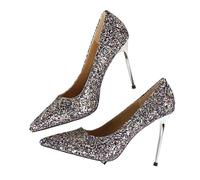 Small Nich Single Shoe Spring/Summer Item Slim Heel Pointed Shallow Mouth Work Shoes Temperament High Heels(Multicolor,36)