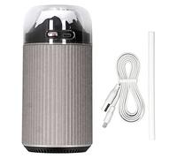 Small Night Light Humidifier, 300ml Portable USB Mini Humidifier With Night Light For Office Car Home 2 In 1 Mist Sprayer Delicate Mist Timing Function Pull Out Design ABS (Gray)