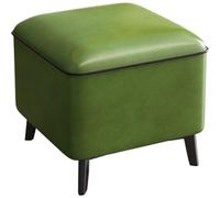 Small Ottoman Foot Recker Taboure, Tabouret De Repos Pour Pied Cube, Banc De Repose-pieds Carrés En Cuir, Tabouret De Changement De Chaussure, Pour Chambre, Salon, Bureau , Hall D'entrée(Color:c)