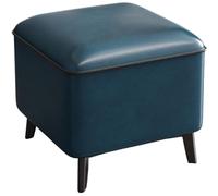 Small Ottoman Foot Recker Taboure, Tabouret De Repos Pour Pied Cube, Banc De Repose-pieds Carrés En Cuir, Tabouret De Changement De Chaussure, Pour Chambre, Salon, Bureau , Hall D'entrée(Color:b)