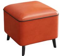 Small Ottoman Foot Recker Taboure, Tabouret De Repos Pour Pied Cube, Banc De Repose-pieds Carrés En Cuir, Tabouret De Changement De Chaussure, Pour Chambre, Salon, Bureau , Hall D'entrée(Color:f)