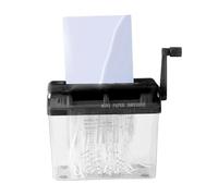 Small Paper Shredder, 5.91 inches Manual Document Cutter for Office, Compact Shredding Machine with Ergonomic Handle, Desk Supplies for Adults Students Teachers Classroom Bills Receipts Mail