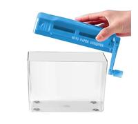 Small Paper Shredder - 5.91 inches Manual Document Cutter for Office Desk, Compact Shredding Machine with Easy Design, Supplies for Adults Students Teachers Classroom Bills Receipts Mail
