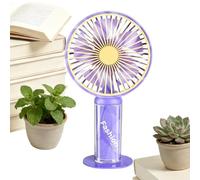 Small Personal Fan Is A Rechargeable Air Device With 3 Speeds, Built